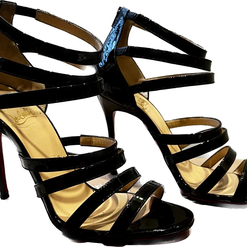 Christian Louboutin Patent Leather Black Color Heels